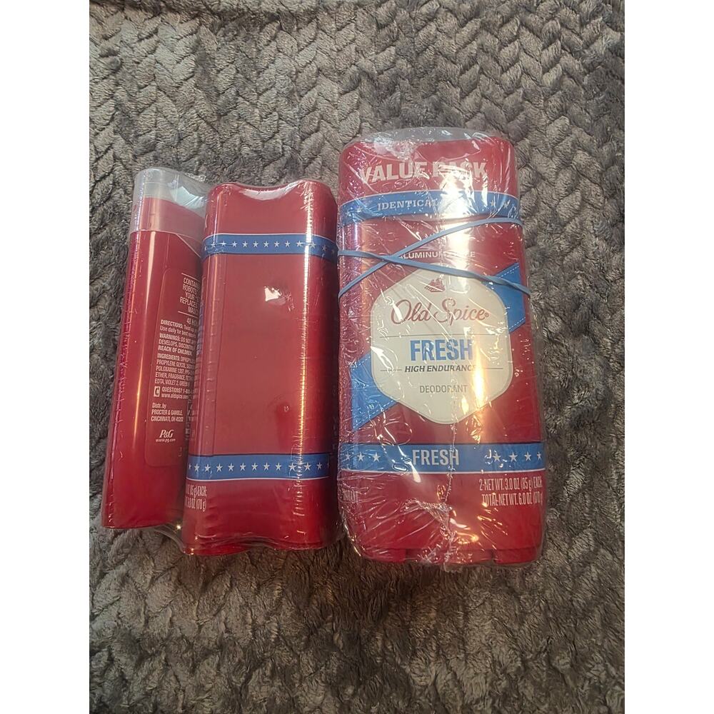 6 pack Old Spice Fresh High Endurance Mens Deoderant Full Size 3 oz Value Pack
